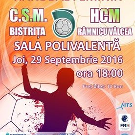 Handbal: CSM Bistrița joacă acasă cu HCM Râmnicu Vâlcea Handbal: CSM Bistrița joacă acasă cu HCM Râmnicu Vâlcea