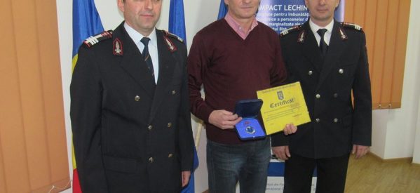 Primarul din Lechința, premiat de IGSU Primarul din Lechința, premiat de IGSU