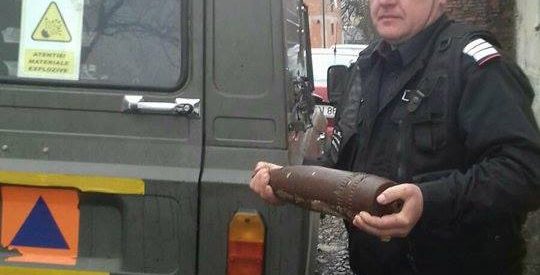Proiectil neexplodat descoperit în Rusu Bîrgăului Proiectil neexplodat descoperit în Rusu Bîrgăului