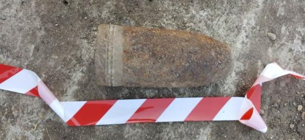 Proiectil descoperit în Rebrișoara Proiectil descoperit în Rebrișoara