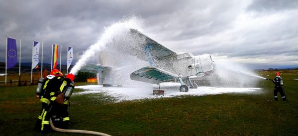 Exercițiu la Aerodromul din Bistrița Exercițiu la Aerodromul din Bistrița